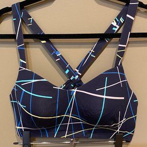 Uniqlo SPRZ NY Navy Blue with Multi-stripe Uniqlo SPRZ NY Sports Bra (Sz. L)